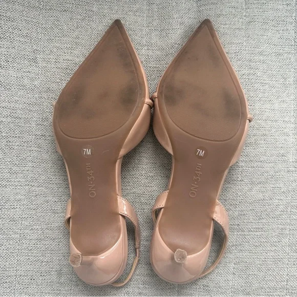 ON 34th - Angelinaa Pointed Toe Kitten Heel Pumps - 7 - Picture 7 of 7